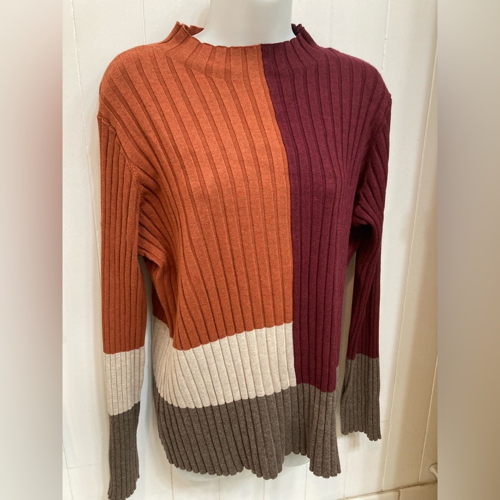 Sweater, NWT, Liverpool, color block, XL